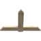 Ekena Millwork Eugene Rough Sawn Timber Gable Bracket, Douglas Fir, 48"W x 32"H x 2"D x 6"F, 16/12 Pitch GBW048X32X0206EUG00RDF - alternate 4